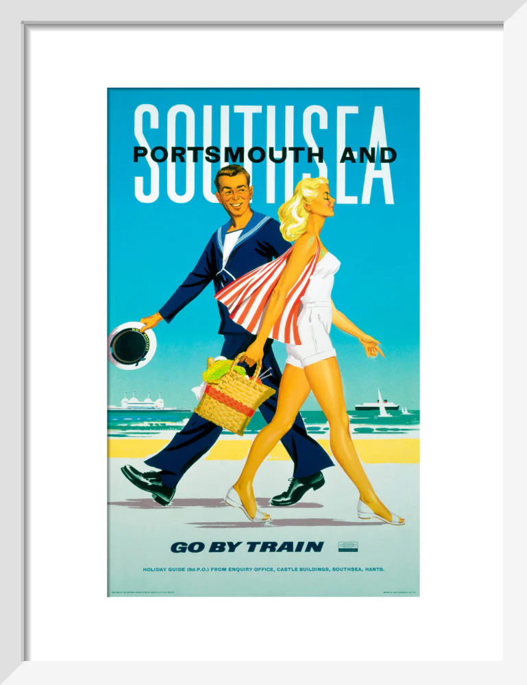 'Southsea and Portsmouth', BR poster, 1962. - Image 9