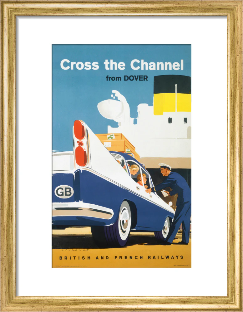 'Cross the Channel from Dover', BR poster, c 1960s. - Image 10