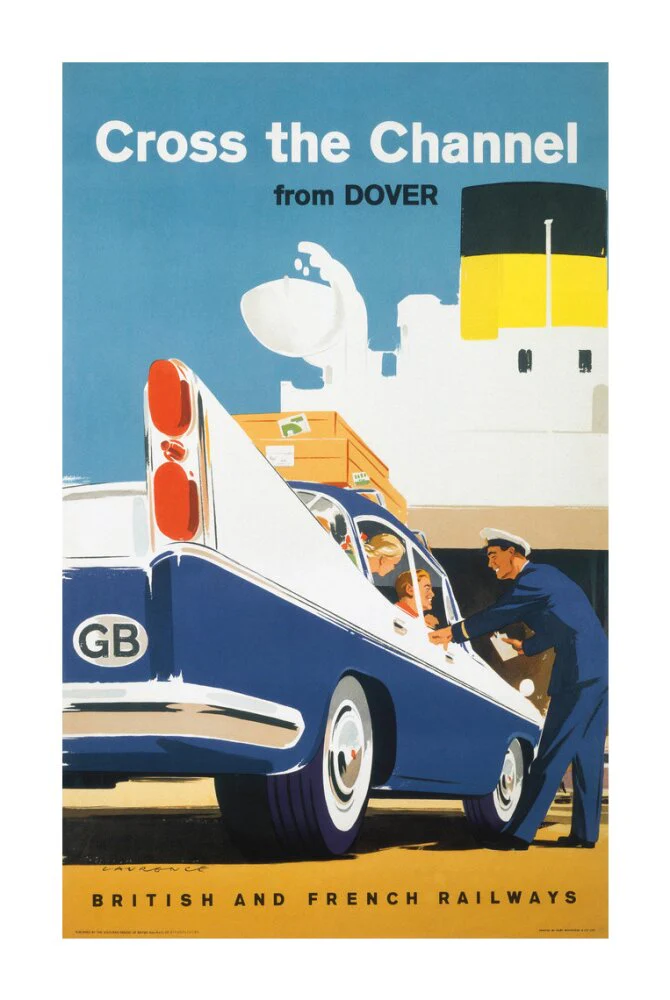 'Cross the Channel from Dover', BR poster, c 1960s. - Image 30