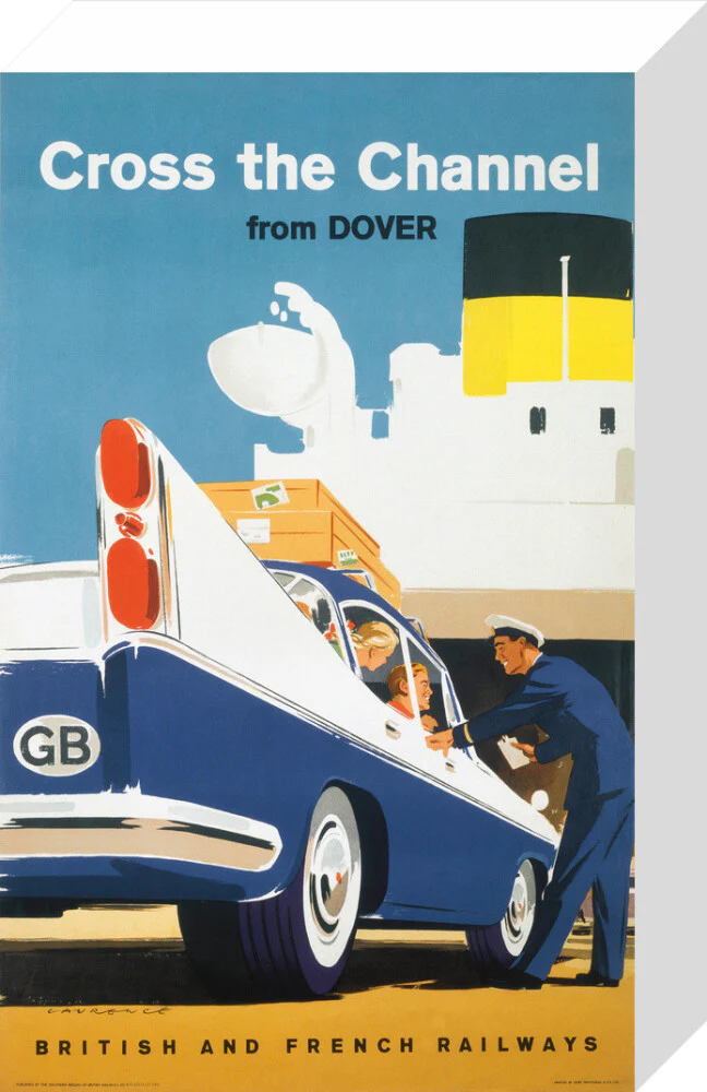 'Cross the Channel from Dover', BR poster, c 1960s. - Image 31