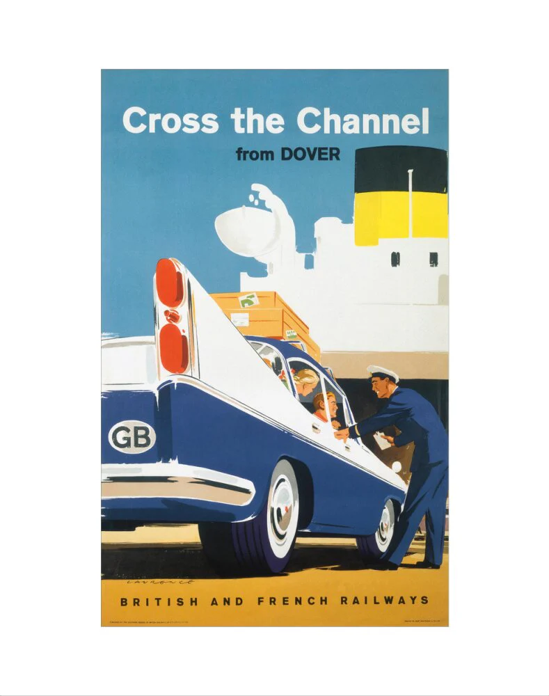 'Cross the Channel from Dover', BR poster, c 1960s. - Image 35