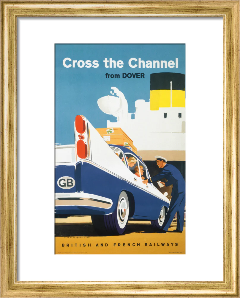 'Cross the Channel from Dover', BR poster, c 1960s. - Image 38