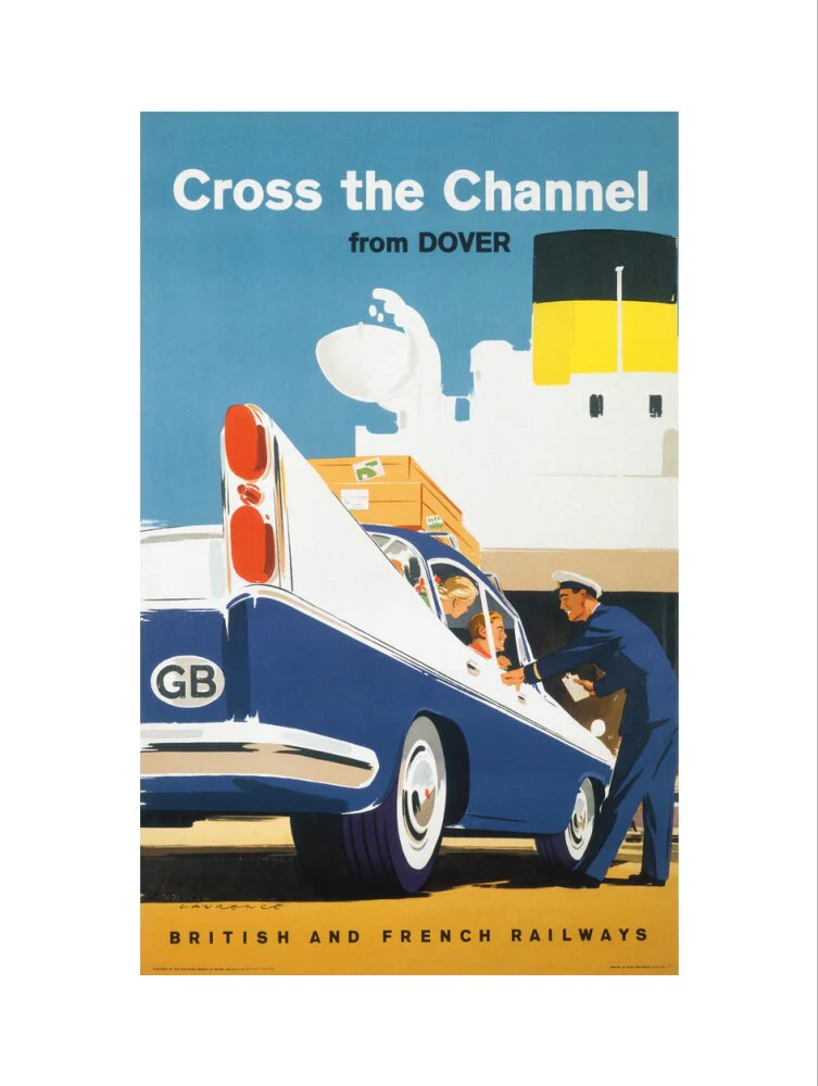 'Cross the Channel from Dover', BR poster, c 1960s. - Image 50