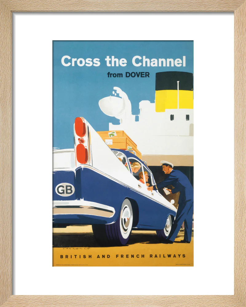 'Cross the Channel from Dover', BR poster, c 1960s. - Image 6