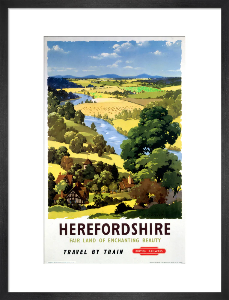 'Herefordshire', BR poster, 1960. - Image 13