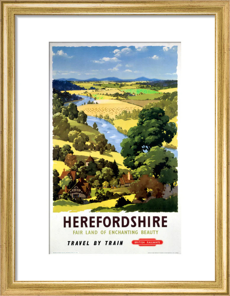 'Herefordshire', BR poster, 1960. - Image 43