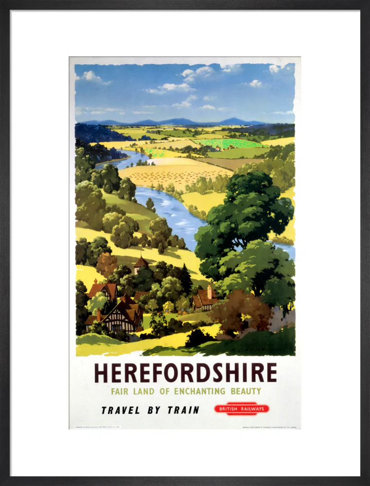 'Herefordshire', BR poster, 1960. - Image 51