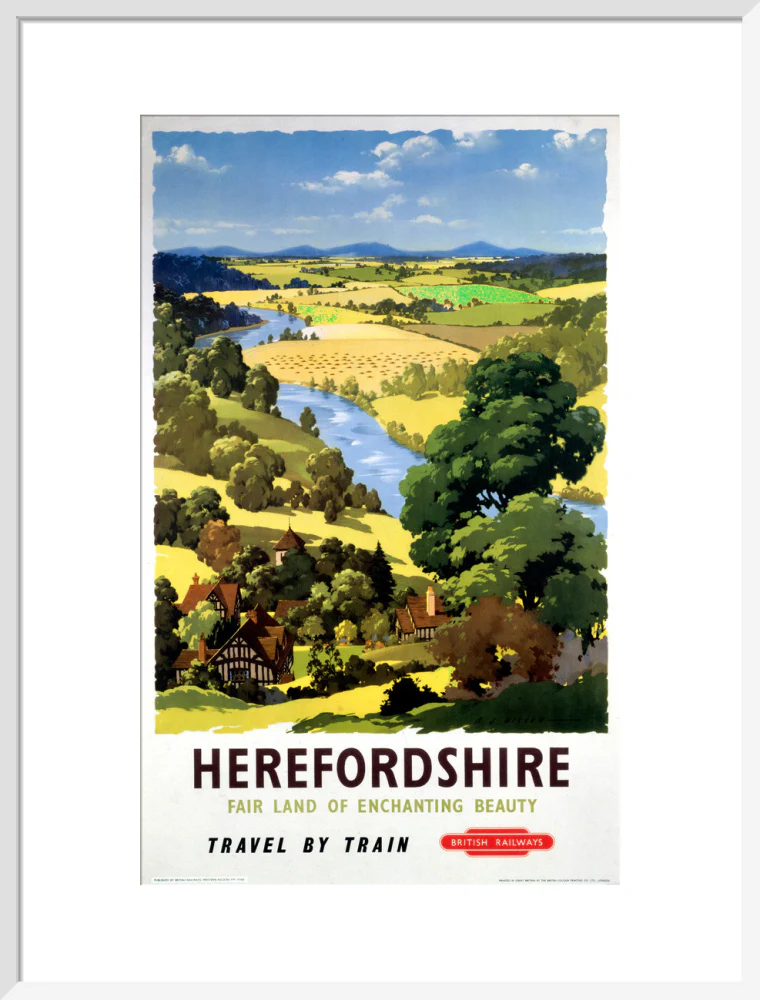 'Herefordshire', BR poster, 1960. - Image 52