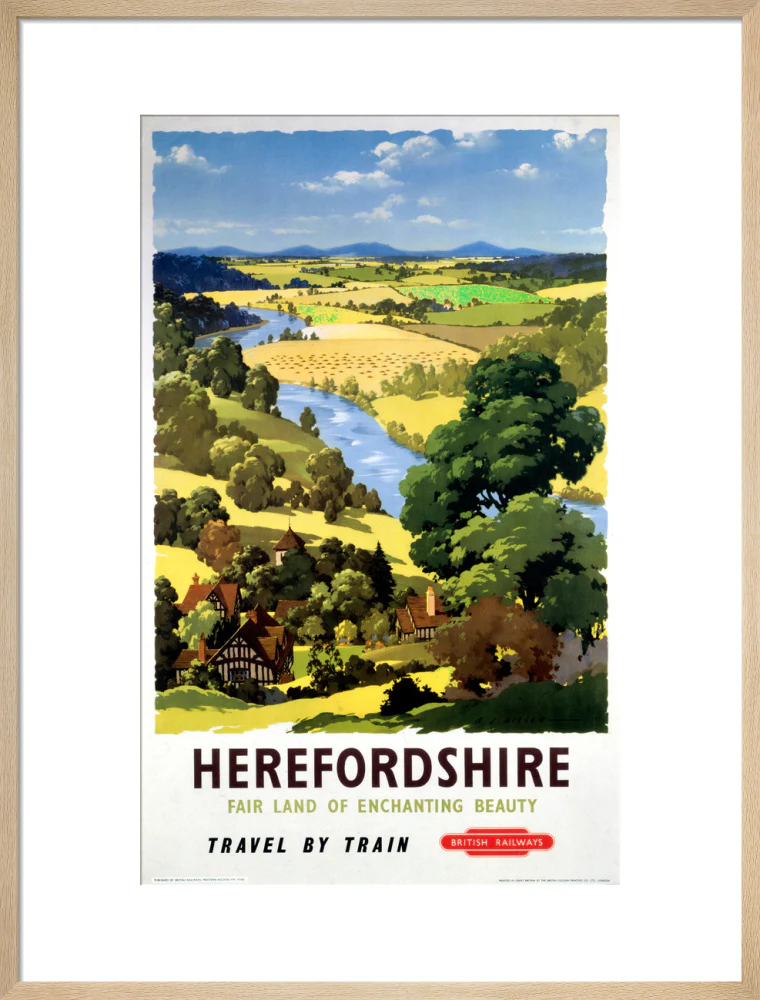 'Herefordshire', BR poster, 1960. - Image 54