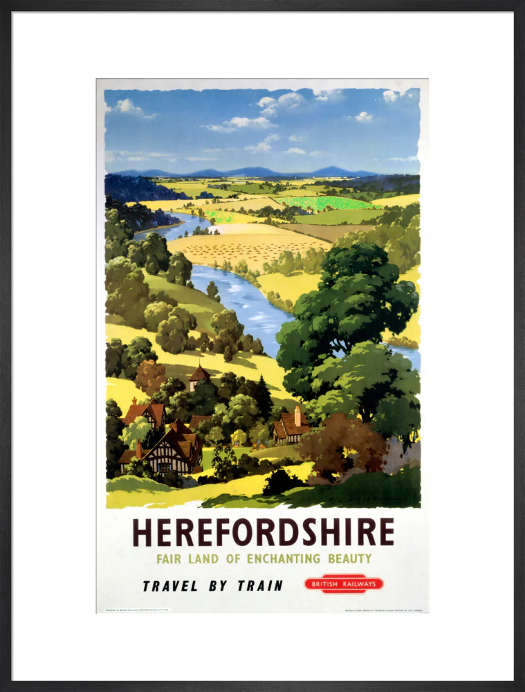 'Herefordshire', BR poster, 1960. - Image 56