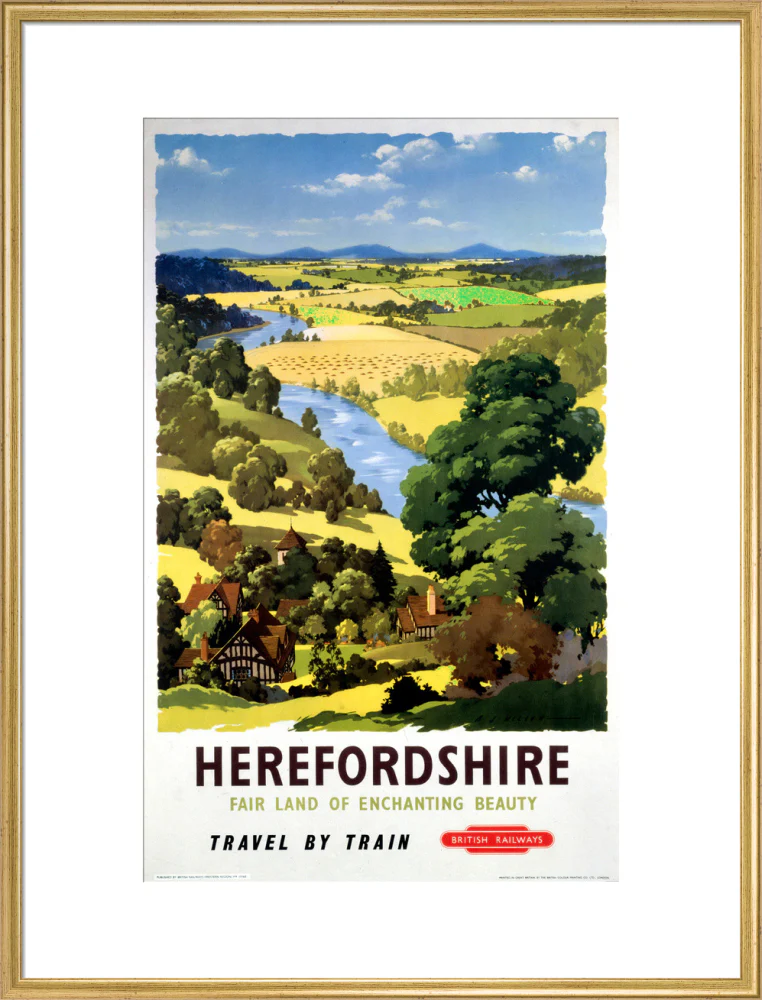'Herefordshire', BR poster, 1960. - Image 58