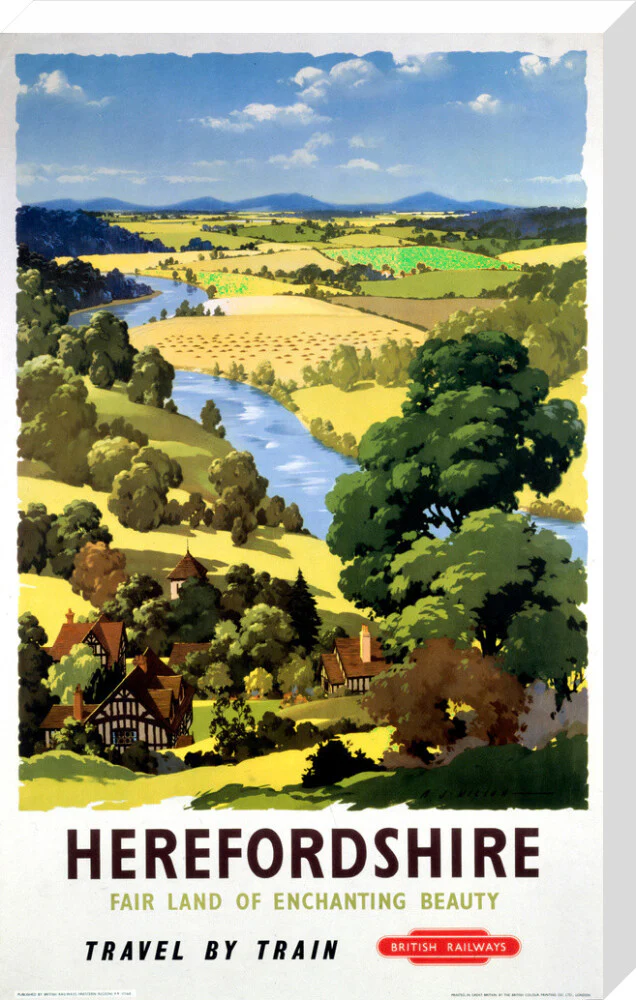 'Herefordshire', BR poster, 1960. - Image 66