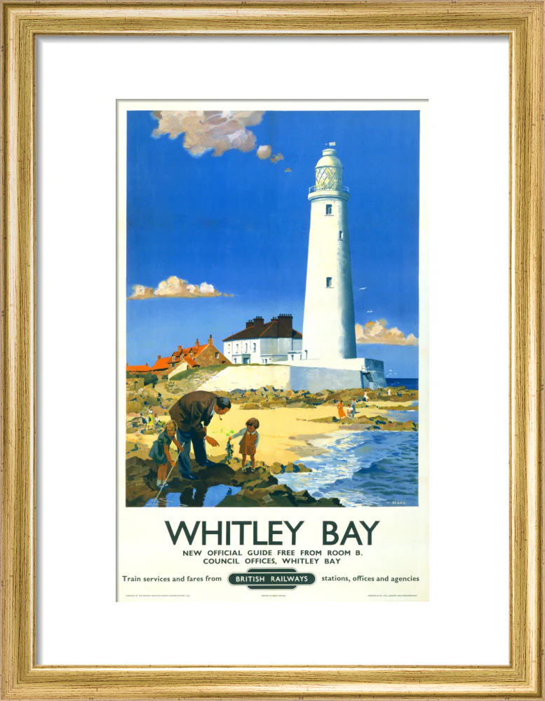 'Whitley Bay', BR poster, 1951. - Image 10
