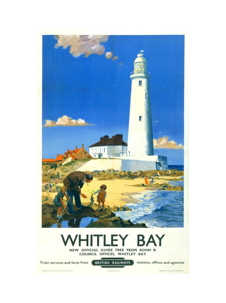 'Whitley Bay', BR poster, 1951. - Image 22