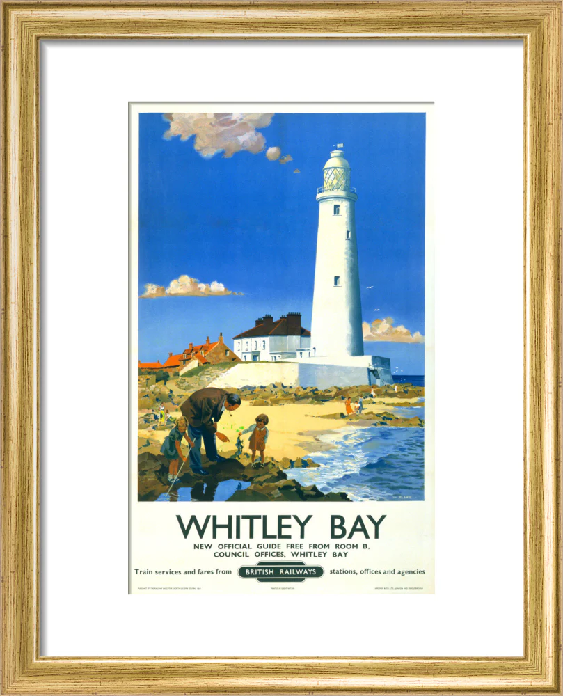'Whitley Bay', BR poster, 1951. - Image 5