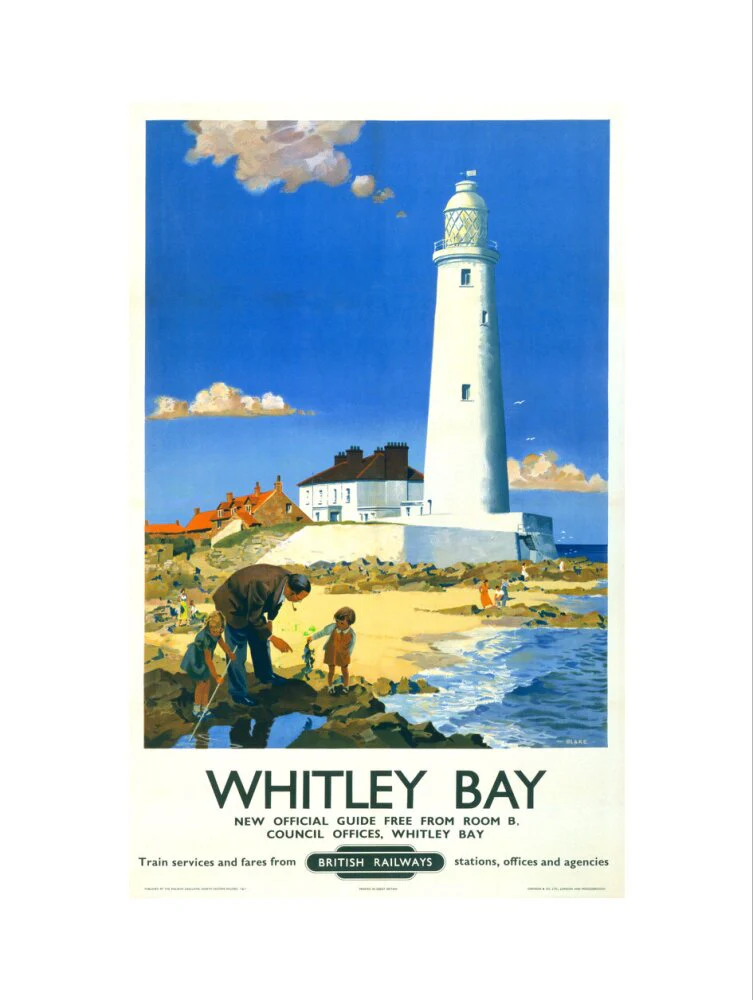 'Whitley Bay', BR poster, 1951. - Image 50