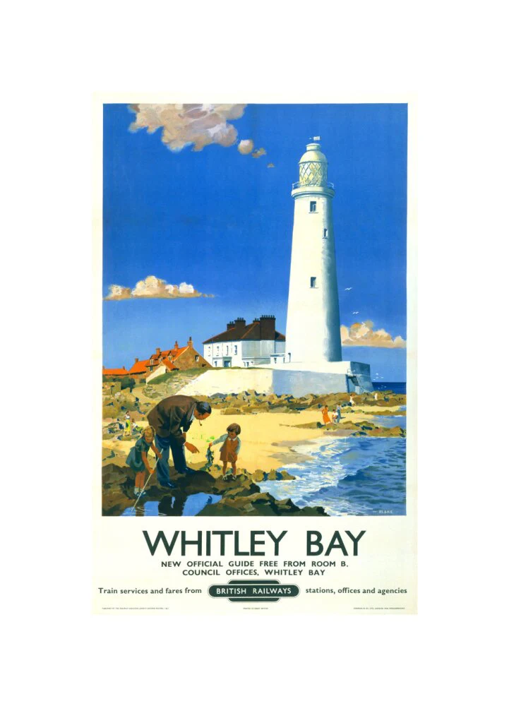 'Whitley Bay', BR poster, 1951. - Image 60