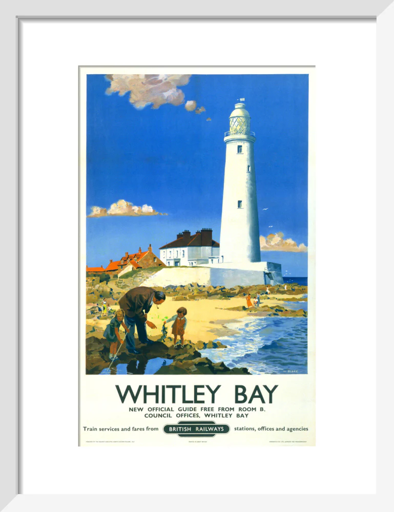 'Whitley Bay', BR poster, 1951. - Image 9