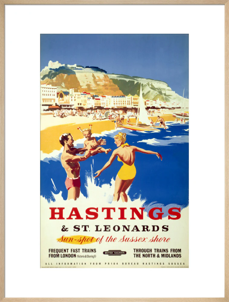 'Hastings & St Leonards', BR poster, c 1950s. - Image 26