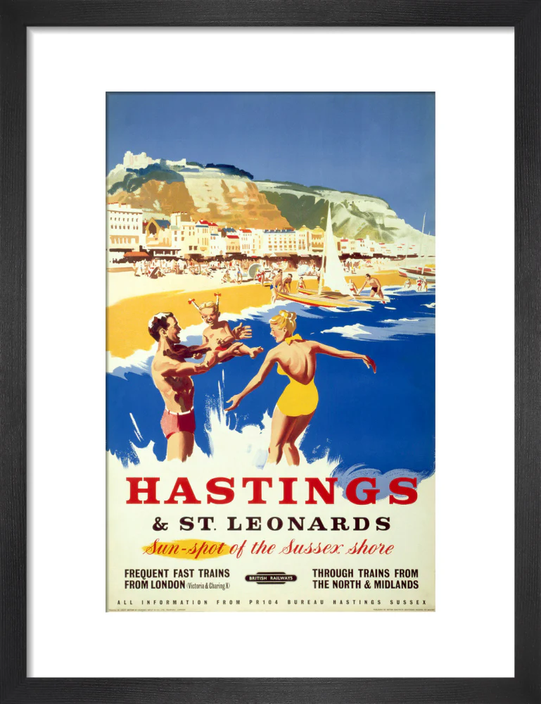 'Hastings & St Leonards', BR poster, c 1950s. - Image 41