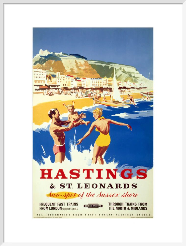 'Hastings & St Leonards', BR poster, c 1950s. - Image 57
