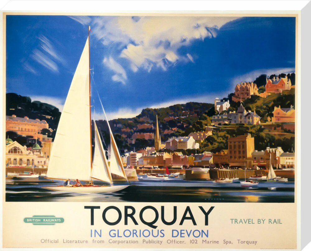 'Torquay in Glorious Devon', British Railways poster, c 1950s. - Image 33