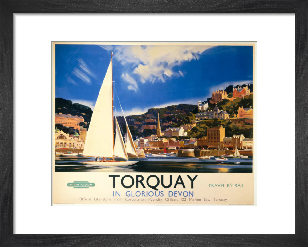 'Torquay in Glorious Devon', British Railways poster, c 1950s. - Image 36