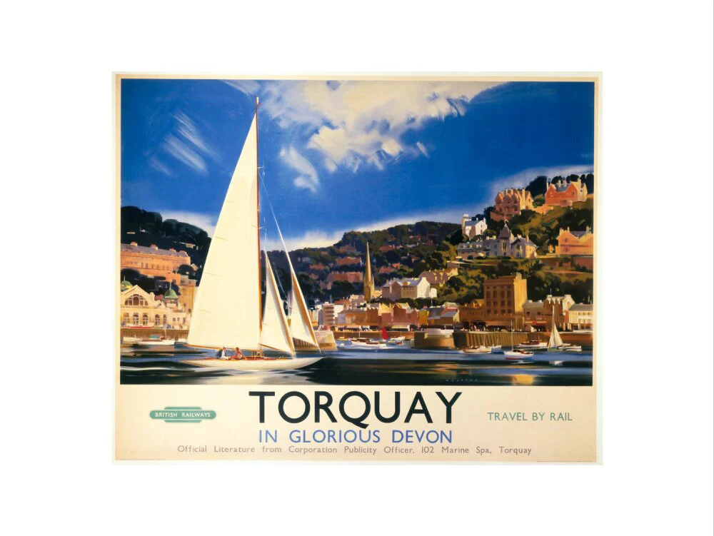 'Torquay in Glorious Devon', British Railways poster, c 1950s. - Image 50