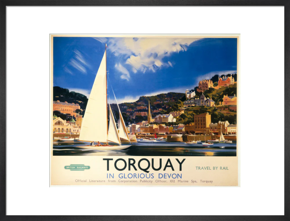 'Torquay in Glorious Devon', British Railways poster, c 1950s. - Image 51