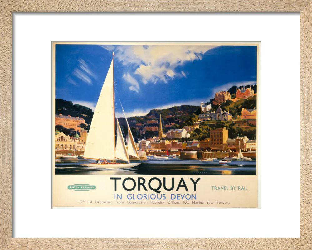 'Torquay in Glorious Devon', British Railways poster, c 1950s. - Image 6