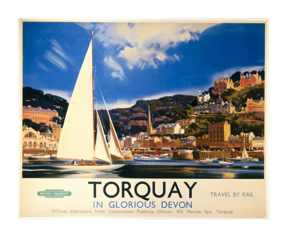 'Torquay in Glorious Devon', British Railways poster, c 1950s. - Image 63