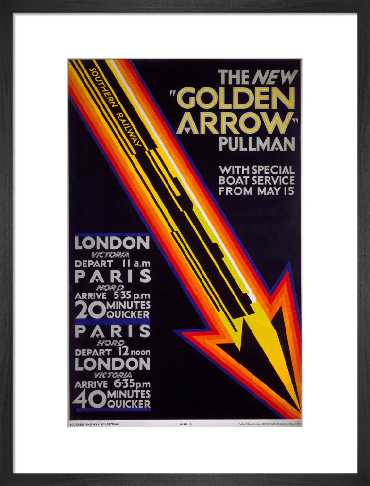 'The New Golden Arrow Pullman', SR poster, 1929. - Image 13