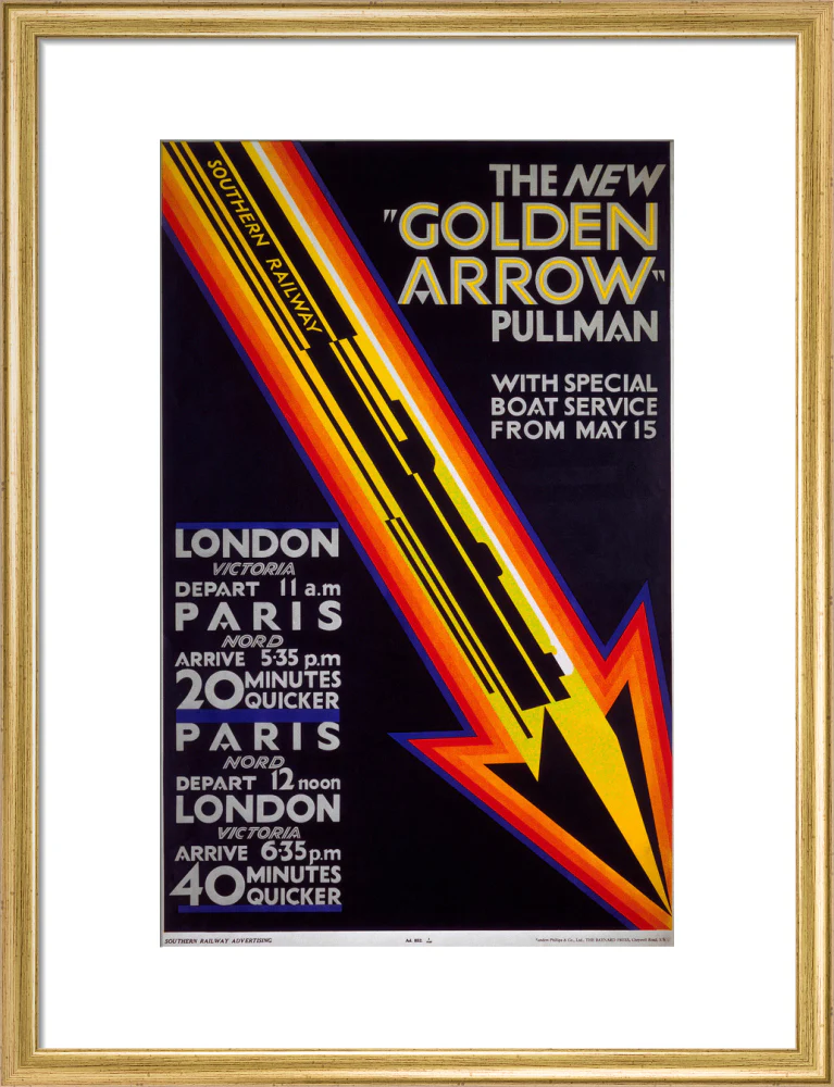'The New Golden Arrow Pullman', SR poster, 1929. - Image 15