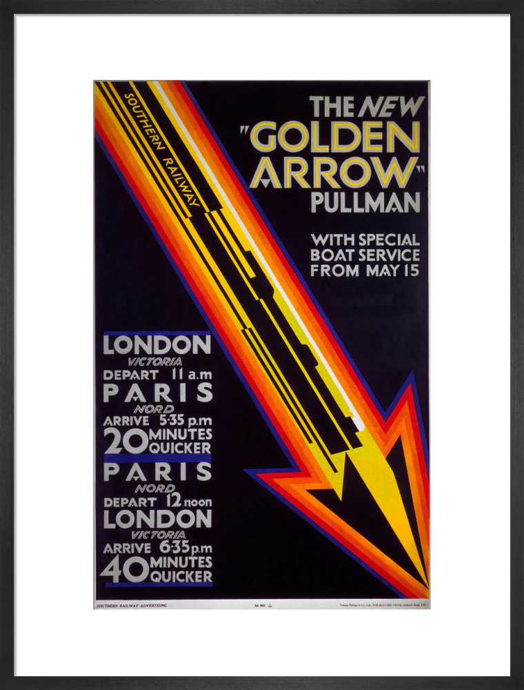'The New Golden Arrow Pullman', SR poster, 1929. - Image 18
