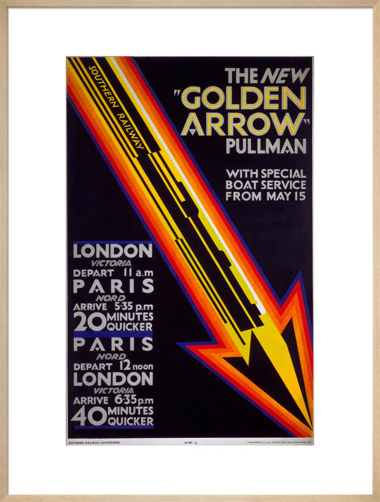 'The New Golden Arrow Pullman', SR poster, 1929. - Image 26