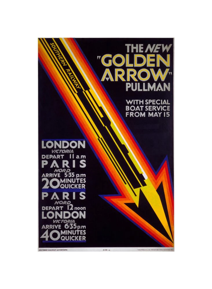 'The New Golden Arrow Pullman', SR poster, 1929. - Image 27