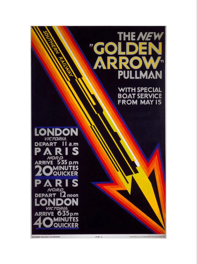 'The New Golden Arrow Pullman', SR poster, 1929. - Image 55