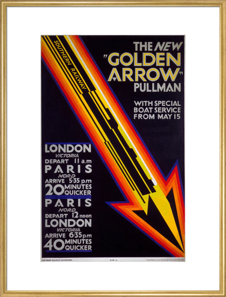 'The New Golden Arrow Pullman', SR poster, 1929. - Image 58