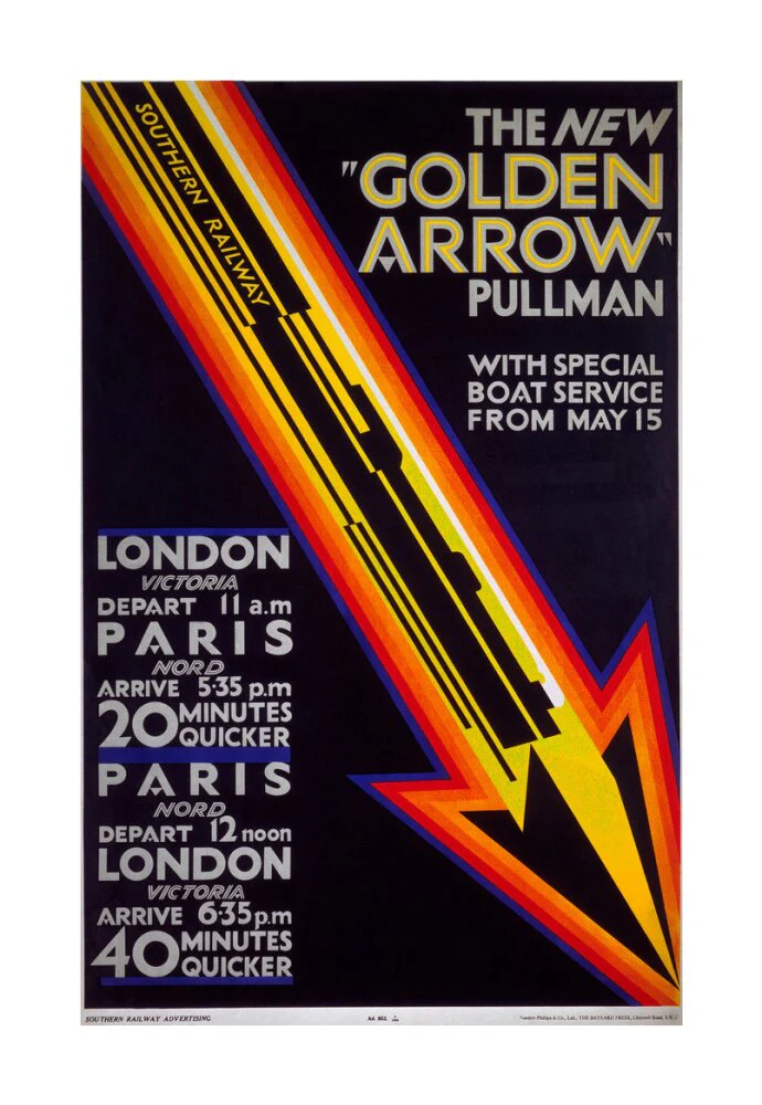'The New Golden Arrow Pullman', SR poster, 1929. - Image 62