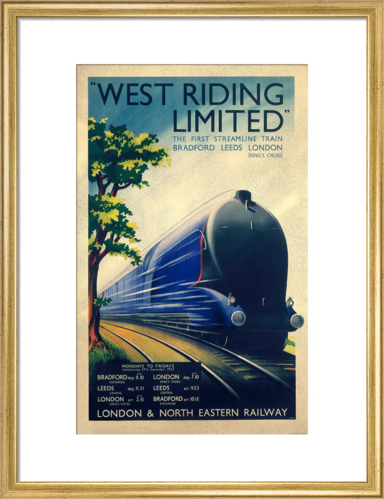 'West Riding Limited', LNER poster, 1938. - Image 48