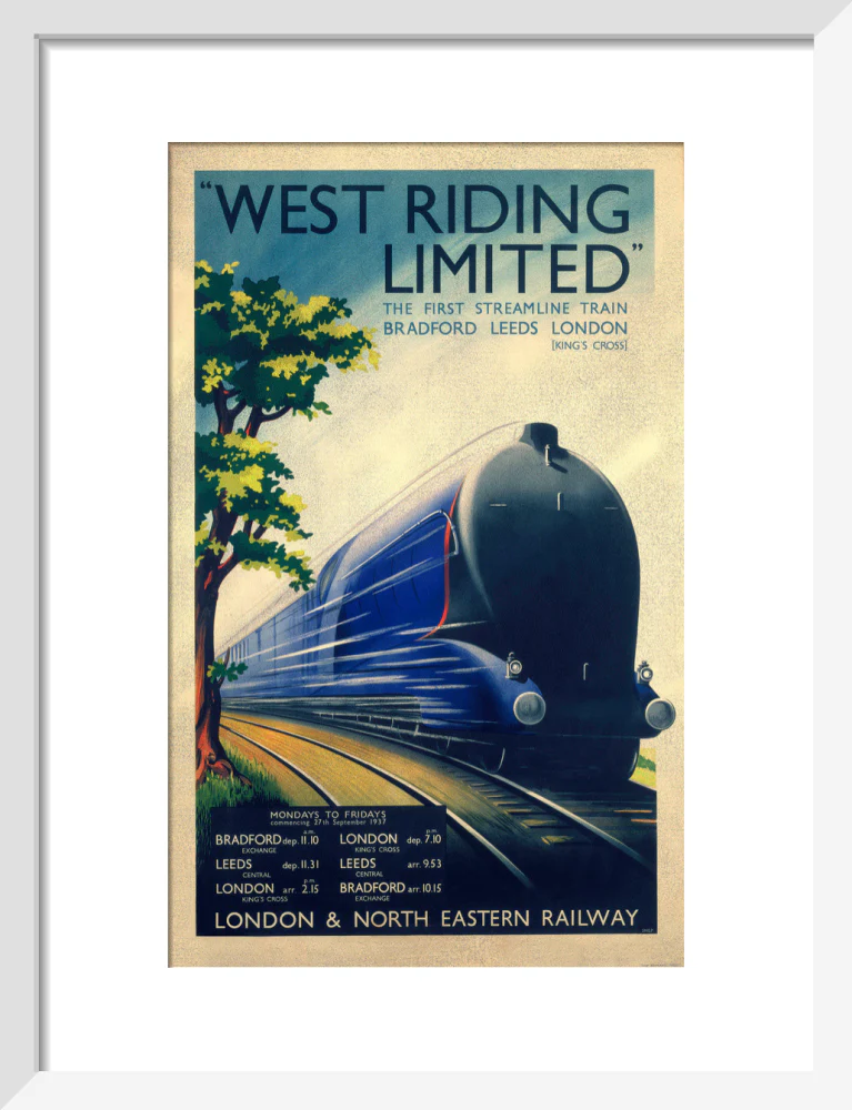 'West Riding Limited', LNER poster, 1938. - Image 9
