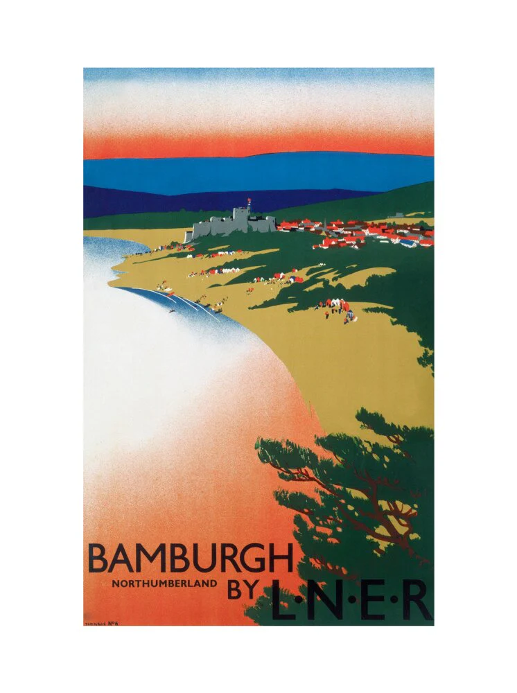 'Bamburgh by LNER', LNER poster, 1936. - Image 22