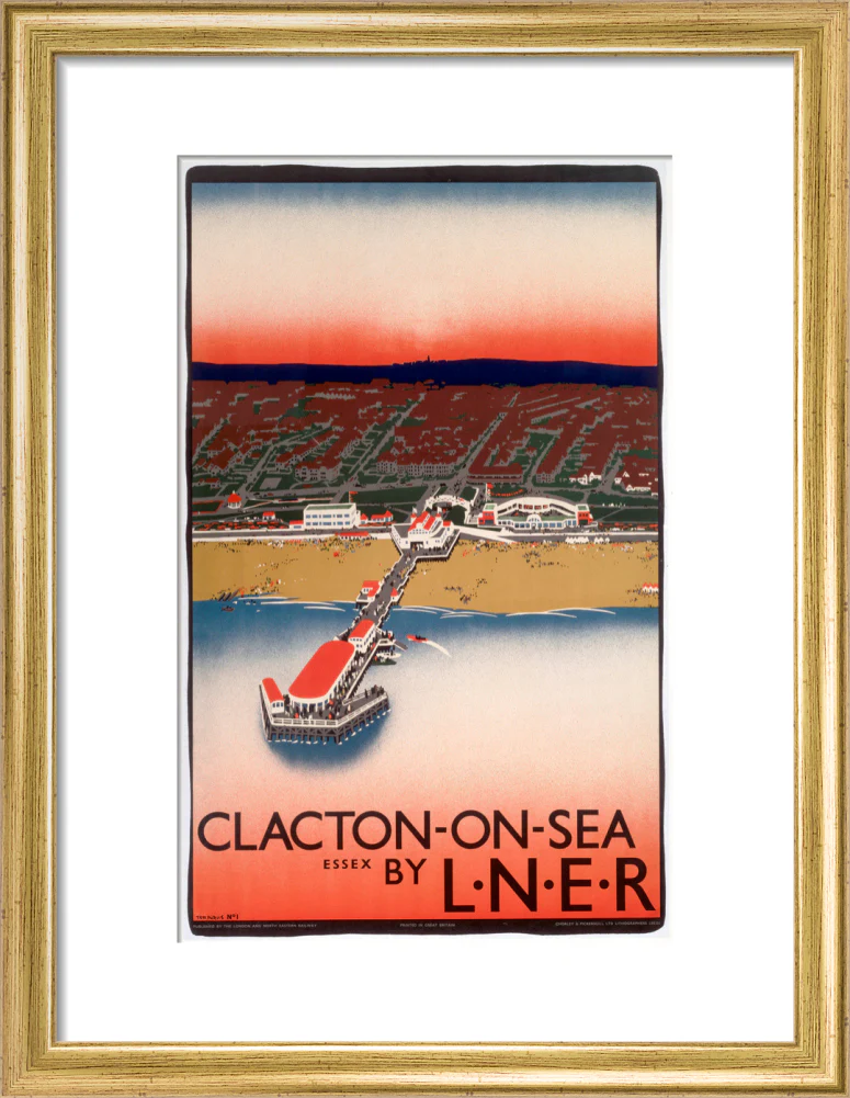 'Clacton-on-Sea', LNER poster, 1923-1947. - Image 10