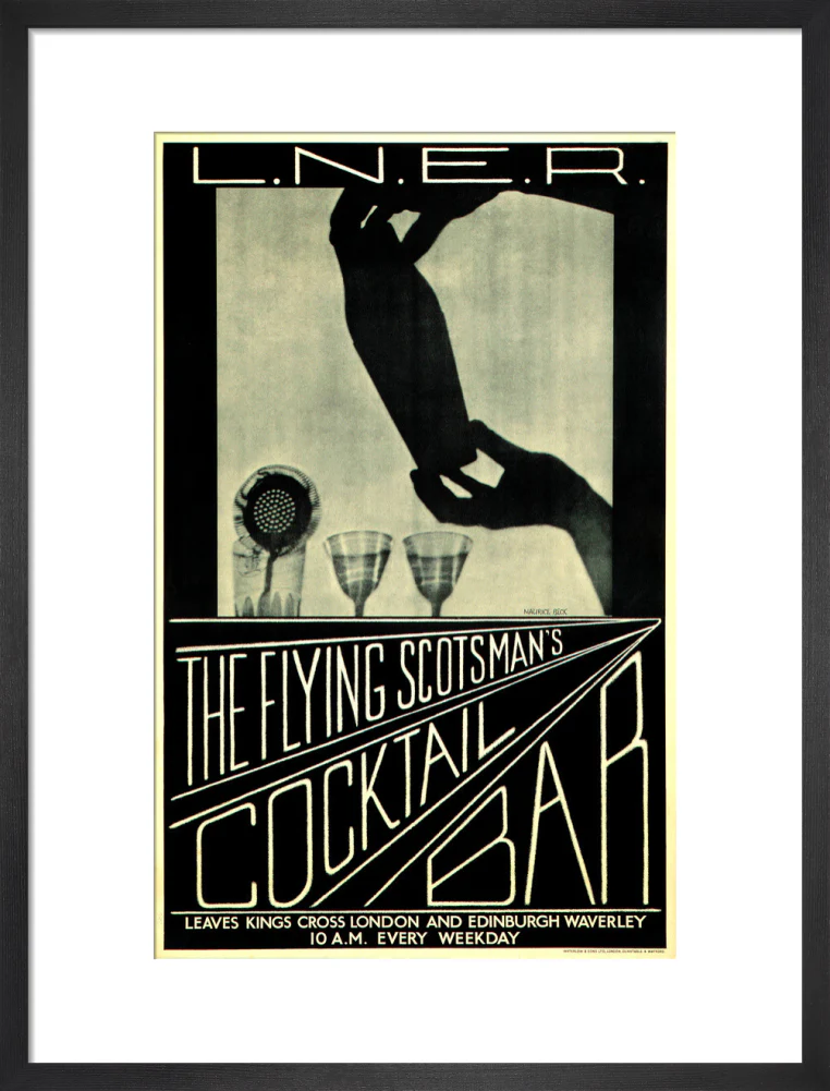 'The Flying Scotsman's Cocktail Bar', LNER poster, c 1930s. - Image 13