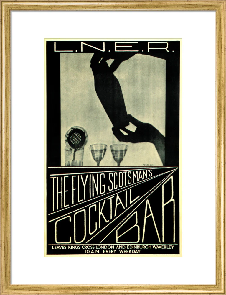 'The Flying Scotsman's Cocktail Bar', LNER poster, c 1930s. - Image 15