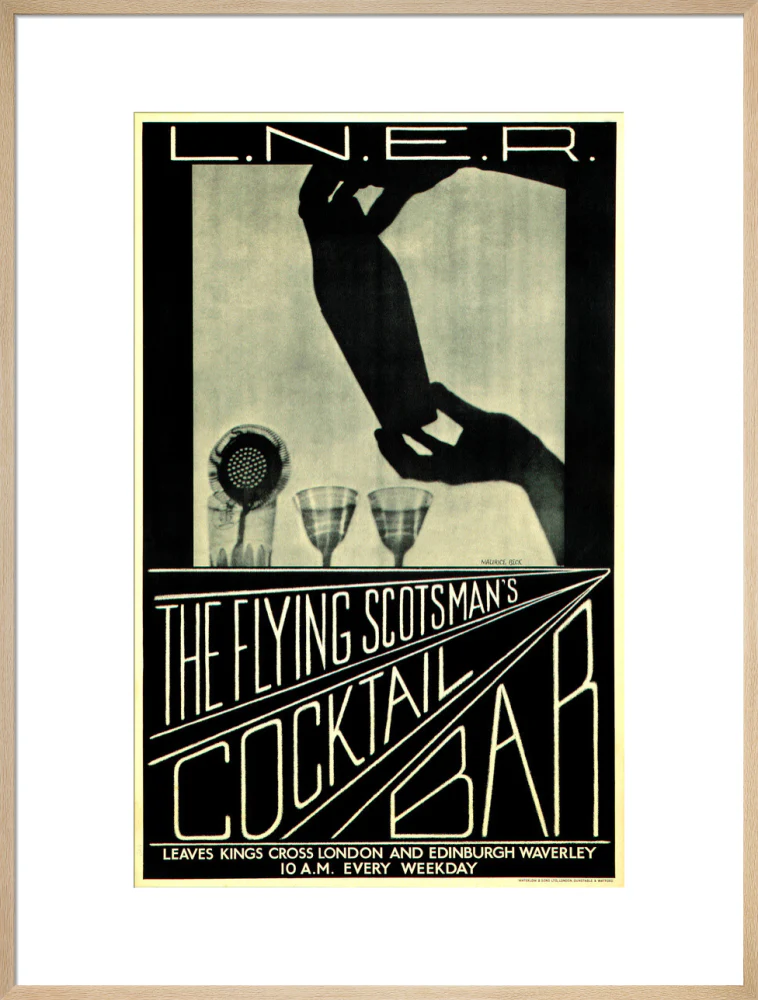 'The Flying Scotsman's Cocktail Bar', LNER poster, c 1930s. - Image 26
