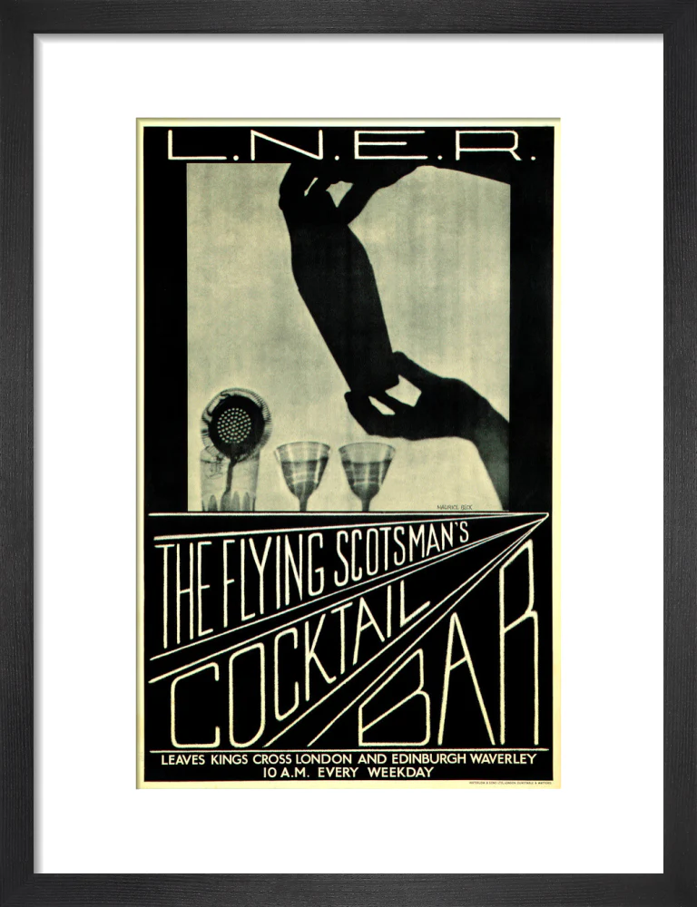 'The Flying Scotsman's Cocktail Bar', LNER poster, c 1930s. - Image 41