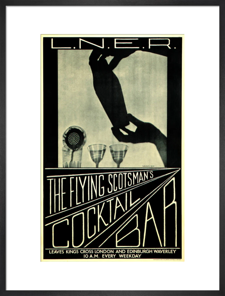 'The Flying Scotsman's Cocktail Bar', LNER poster, c 1930s. - Image 51