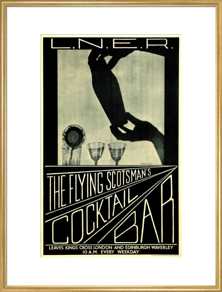 'The Flying Scotsman's Cocktail Bar', LNER poster, c 1930s. - Image 58