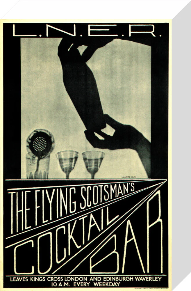 'The Flying Scotsman's Cocktail Bar', LNER poster, c 1930s. - Image 64